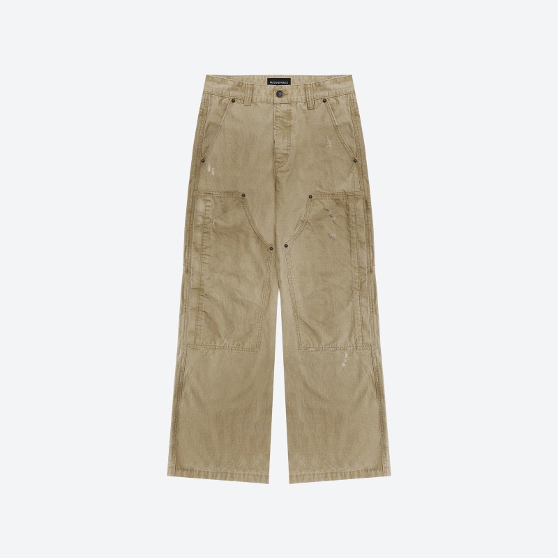 Earth Logo Tag Straight Cargo Pants